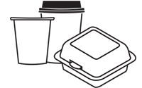 Disposable plates, cups, napkins, utensils, paper, plastic, foam