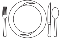 Tabletop products and supplies, glassware, flatware, china, napkins, stemware