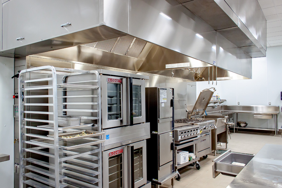 Commercial kitchen design at Springfield Culinary and Nutrition Center